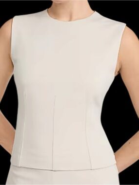 Express Signature Ponte Crew Neck Seamed Tank